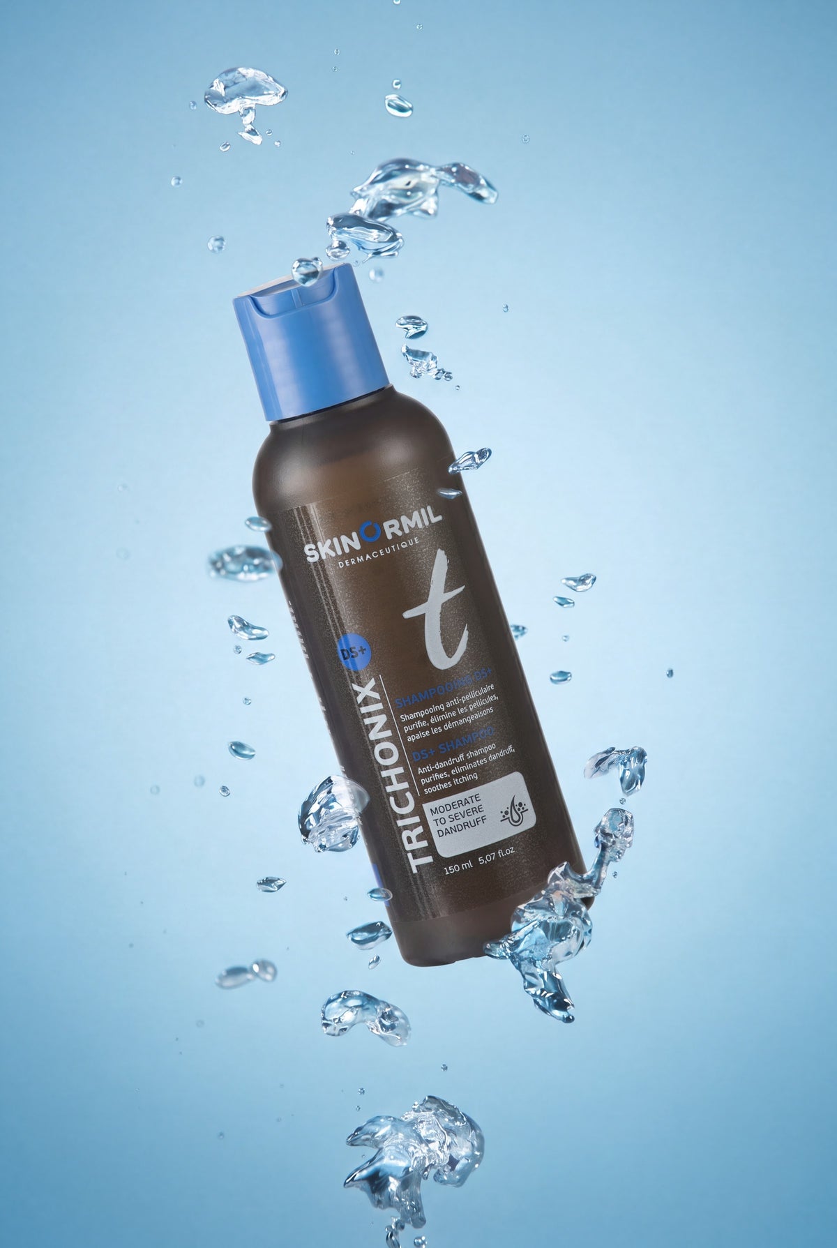 Trichonix DS+ anti-dandruff shampoo with water
